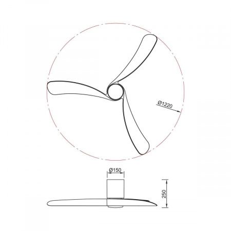 Люстра-вентилятор Mantra NEMO M 9048