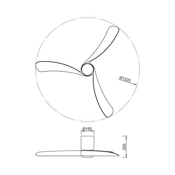 Люстра-вентилятор Mantra NEMO M 9046