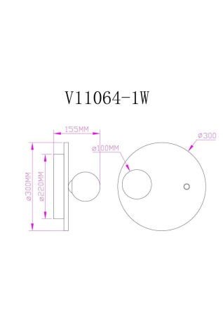 Бра Moderli Cavity V11064-1W