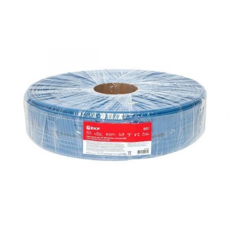 Термоусаживаемая трубка ТУТ нг 50/25 синяя рулон EKF PROxima