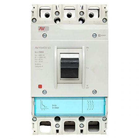 Выключатель автоматический в литом корпусе AV-POWER-3/3 500А 35кА TR EKF