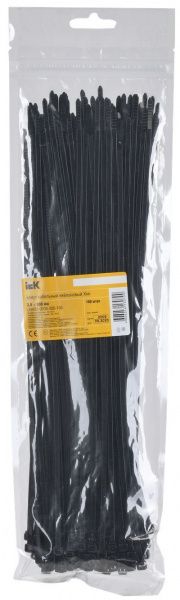 Хомут (стяжка)  нейлон   3.6 х 300  черн.  (100шт)  IEK UHH32-D036-300-100