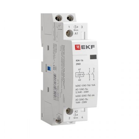 Контактор модульный КМ 16А 2NO 230В АС (1 мод.) PROXIMA EKF