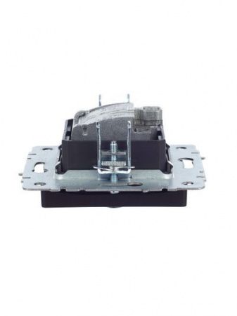 BRITE Розетка двойная TV+SAT РТВ/РСп12-БрЧ черный IEK