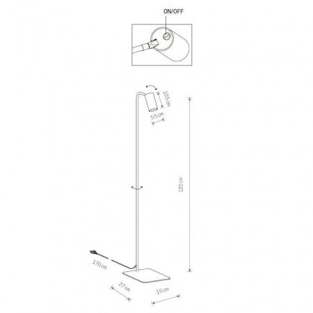 Торшер Nowodvorski Mono 7711