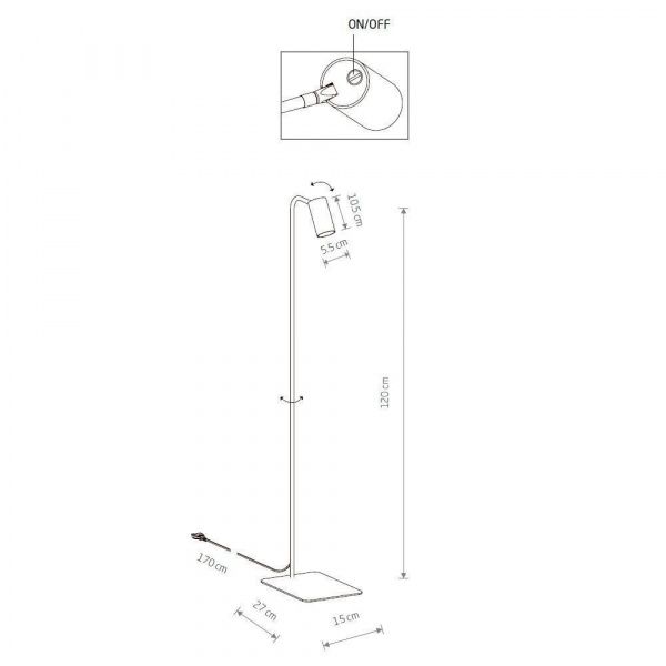 Торшер Nowodvorski Mono 7711