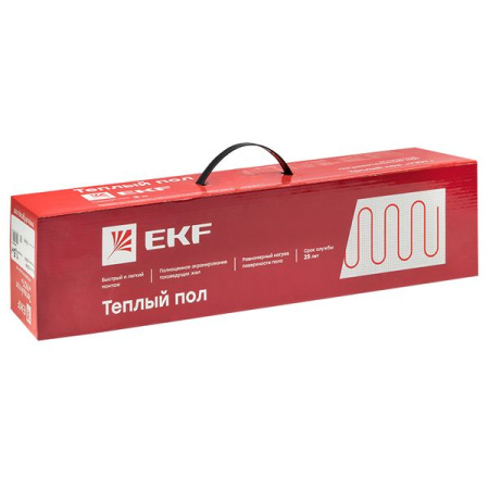 Теплый пол (мат нагревательный) "Уют" 0,5 кв.м. 75 Вт EKF