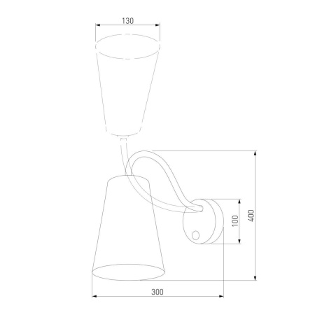 Бра TK Lighting 2445 Wire White