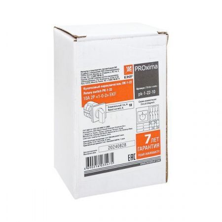 Переключатель кулачковый ПК-1-22 10А 2P "1-0-2" EKF PROxima