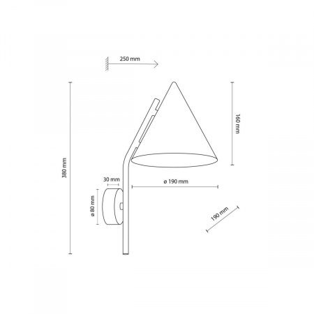 Настенный светильник TK Lighting CONO BRICK a070963