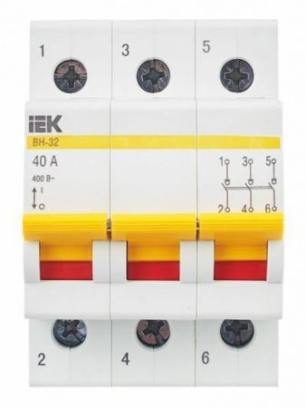 KARAT Выключатель нагрузки (мини-рубильник) ВН-32 3P 40А IEK