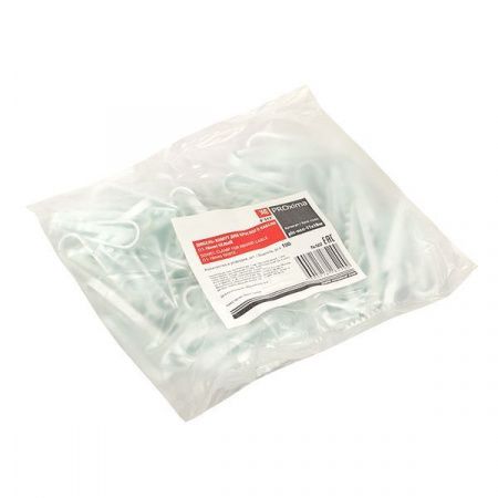 Дюбель-хомут для круглого кабеля (11-18мм) белый (100шт.) EKF PROxima