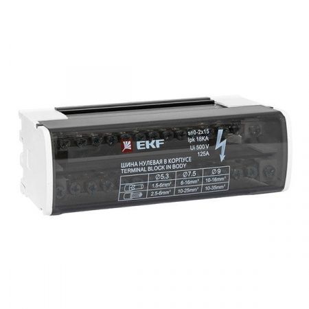 Шина нулевая в корпусе (2x15) EKF PROxima