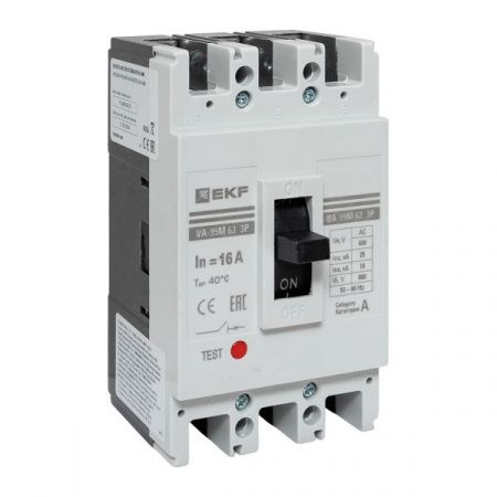 Выключатель автоматический ВА-99М 63/16А 3P 25кА EKF