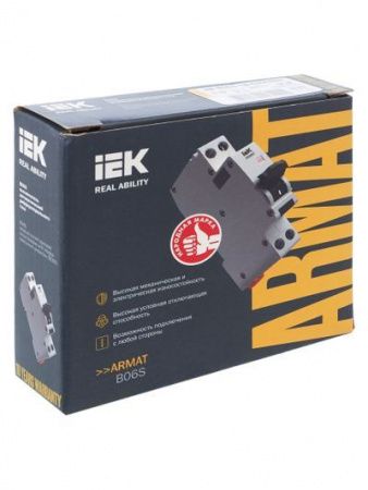 ARMAT Автоматический выключатель дифференциального тока B06S 1P+NP C32 30мА тип AC (18мм) IEK