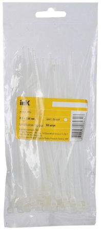 Хомут 3,6х150мм нейлон (50шт) IEK