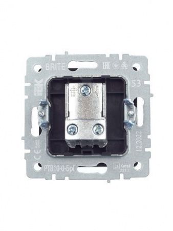 BRITE Розетка TV проходная РТВ10-0-БрГ графит IEK