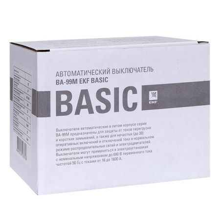 Автоматический выключатель ВА-99МL 100/ 63А 3P 18кА EKF Basic
