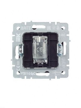 BRITE Розетка TV оконечная РТВ11-0-БрС сталь IEK