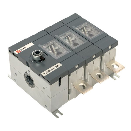 Рубильник  250A 3П б/рукоятки упр-я TwinBlock EKF