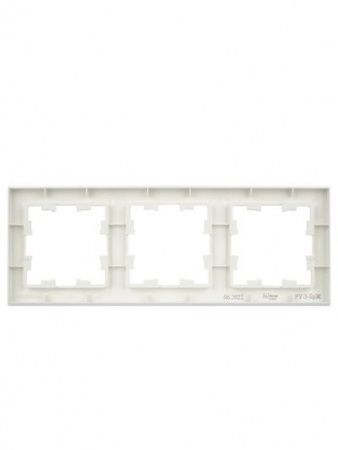 BRITE Рамка 3-местная РУ-3-БрЖ жемчуг IEK