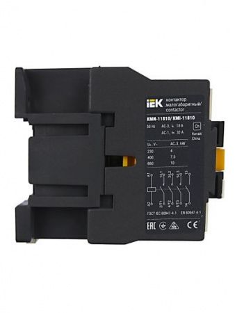 Контактор КМИ-11810 18А 230В/АС3 1NO IEK