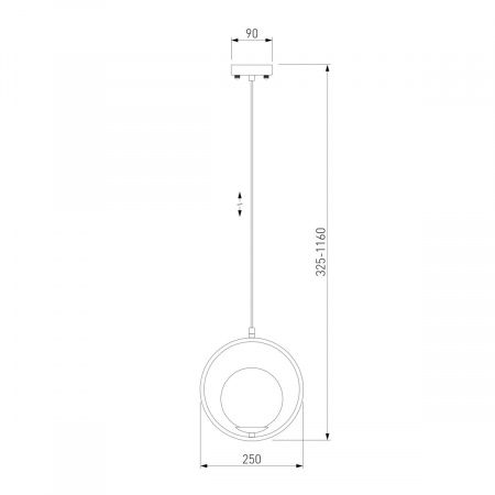 Подвесной светильник Eurosvet Ringo 50089/1 хром
