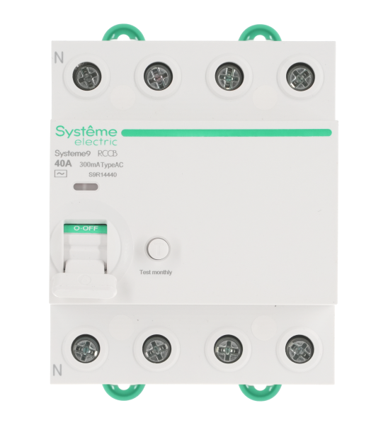 УЗО 4П  40A 300мА Systeme9 ВДТ 400В тип AC Systeme Electric