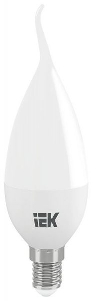 Лампа светодиодная ECO CB35 5Вт свеча на ветру 4000К белый E14 450лм 230-240В ИЭК LLE-CB35-5-230-40-