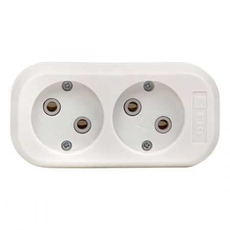 Колодка 2 гн. 10А 2,2кВт б/з Эксперт EKF PROxima