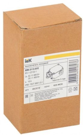 Выключатель концевой ВПК-2112-БУ2 рычаг с роликом IP65 IEK
