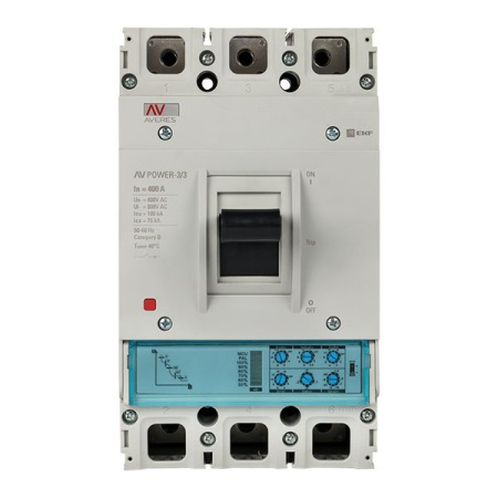 Выключатель автоматический в литом корпусе AV-POWER-3/3 400А 50кА ETU2.0 EKF