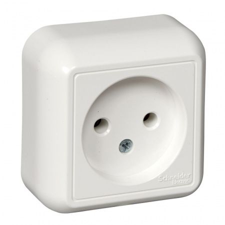 SCH  Прима  Бел.  Роз. (250В, 10А) (инд. уп.) IP20 ОП RA10-164-BI