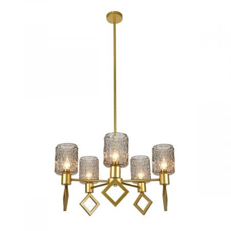 Подвесная люстра Indigo Preda V13025/5R Gold V000469