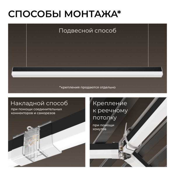 Накладной линейный светодиодный светильник Apeyron 30-54