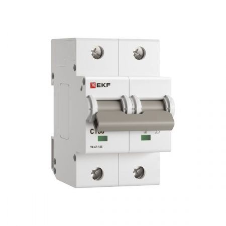 Автоматический выключатель ВА 47-125 2P 100А (C) 15кА PROXIMA EKF