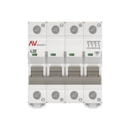 Выключатель автоматический AV-10 DC 4P 32A (L) 10kA EKF AVERES