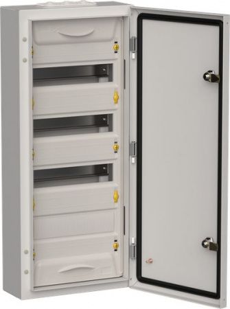 TITAN 5 Корпус металлический ЩРн-48 (1х48) 710х310х140мм IP54 серый (одна дверь) IEK