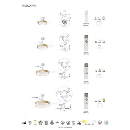 Люстра-вентилятор Mantra NISEKO FAN S 9092