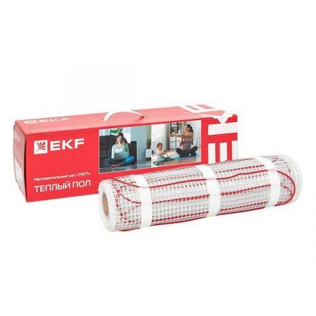 Мат нагревательный двухжильный "Уют" 4 кв. м. 600 Вт EKF