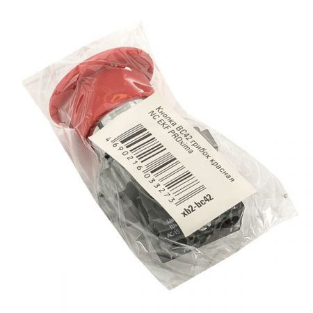 Кнопка BC42 грибок красная NC EKF PROxima