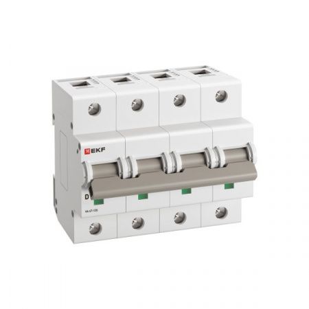 Автоматический выключатель ВА 47-125 4P 63А (D) 15кА PROXIMA EKF