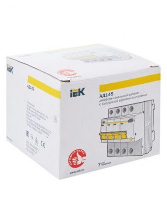 KARAT Дифференциальный автомат АД14S 4P 32А 100мА тип AC IEK