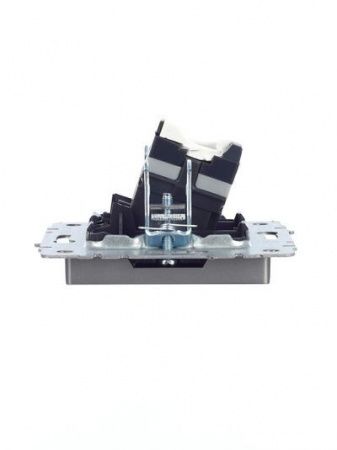 BRITE Розетка компьютерная RJ45 кат.5E РК10-БрС сталь IEK