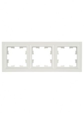 BRITE Рамка 3-местная РУ-3-БрЖ жемчуг IEK