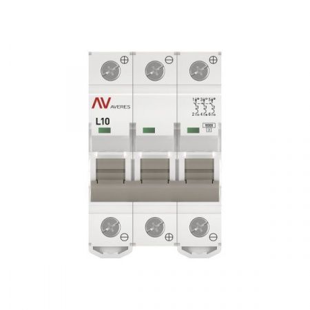 Выключатель автоматический AV-10 DC 3P 10A (L) 10kA EKF AVERES