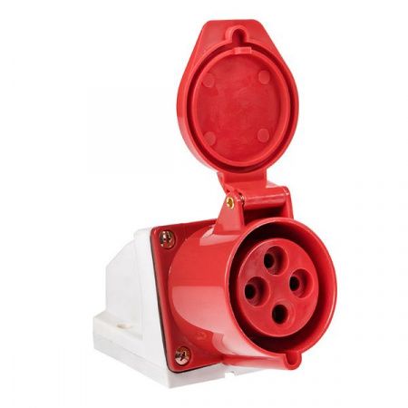 Розетка стационарная наружная 124 3Р+РЕ 32А 380В IP44 EKF