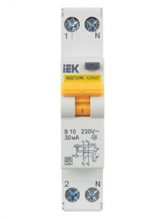Выключатель автоматический дифференциального тока АВДТ32ML тип A В10 30мА KARAT IEK