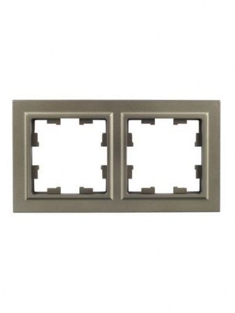 BRITE Рамка 2-местная РУ-2-БрШ шампань IEK