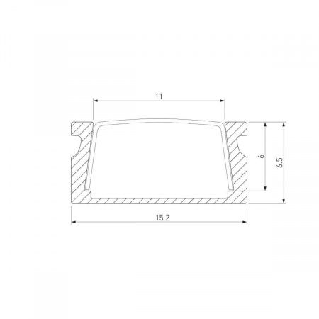 Профиль алюминиевый с рассеивателем Elektrostandard LL-2-ALP006 a053619